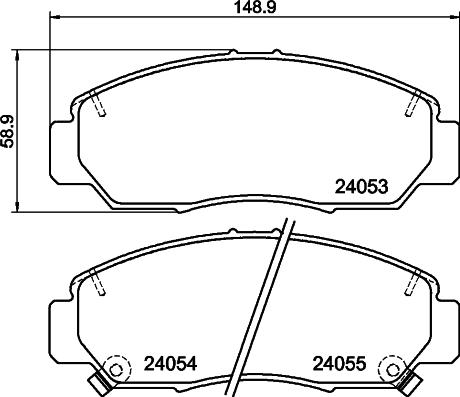 Textar TX0714 - Комплект спирачно феродо, дискови спирачки vvparts.bg