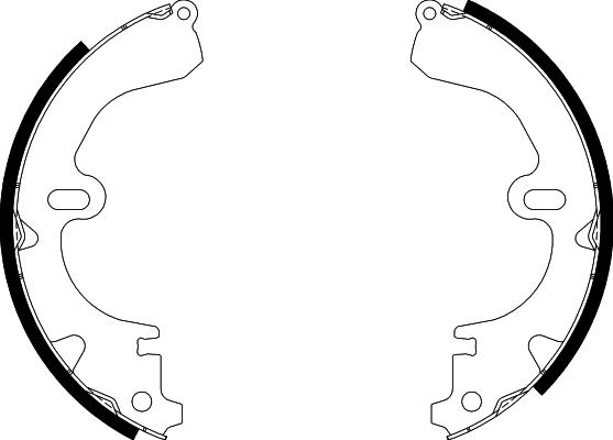 Nisshinbo NS1004 - Комплект спирачна челюст vvparts.bg