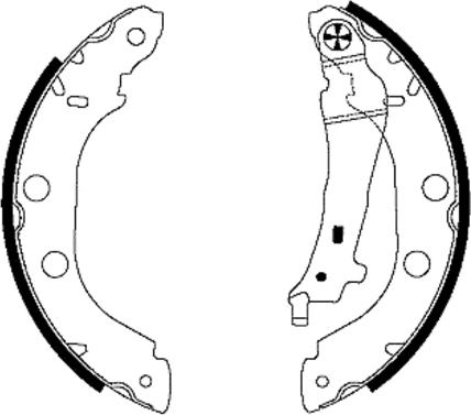 Nisshinbo NS2011 - Комплект спирачна челюст vvparts.bg