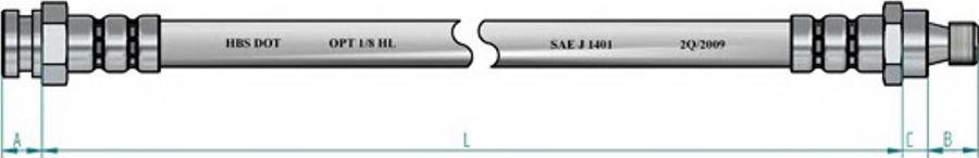 NK 852627 - Спирачен маркуч vvparts.bg