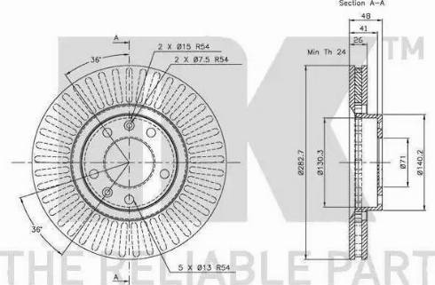 NK 134557 - Комплект съединител vvparts.bg