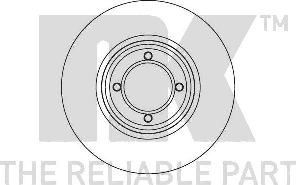 NK 209906 - Спирачен диск vvparts.bg