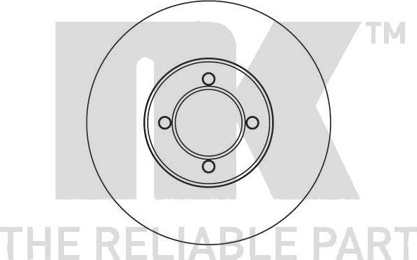 NK 209912 - Спирачен диск vvparts.bg