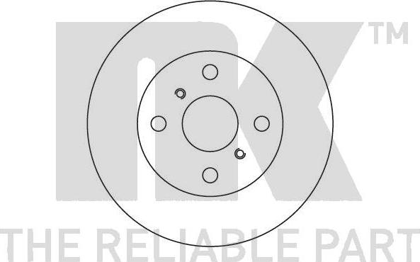 NK 204551 - Спирачен диск vvparts.bg