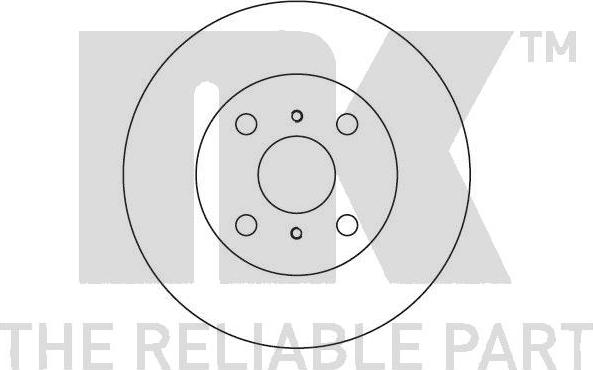 NK 204514 - Спирачен диск vvparts.bg