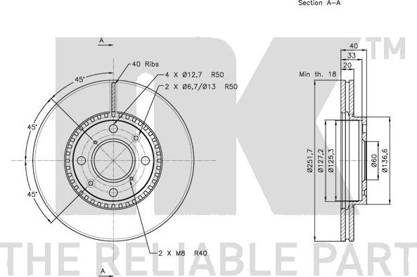 NK 315214 - Спирачен диск vvparts.bg