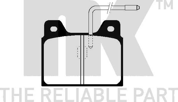 NK 229941 - Комплект спирачно феродо, дискови спирачки vvparts.bg