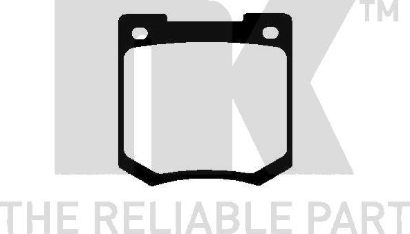 NK 229901 - Комплект спирачно феродо, дискови спирачки vvparts.bg