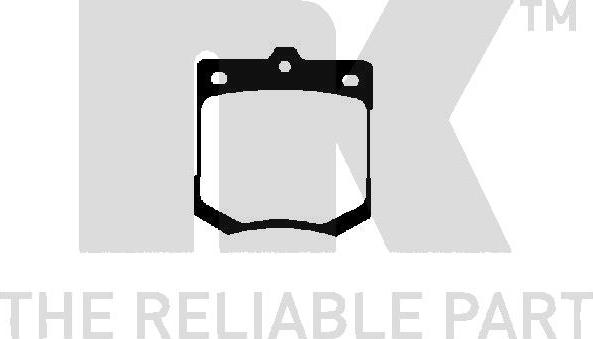NK 229913 - Комплект спирачно феродо, дискови спирачки vvparts.bg