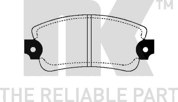 NK 229939 - Комплект спирачно феродо, дискови спирачки vvparts.bg