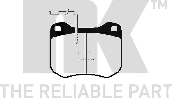 NK 229938 - Комплект спирачно феродо, дискови спирачки vvparts.bg