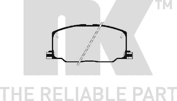 NK 224515 - Комплект спирачно феродо, дискови спирачки vvparts.bg