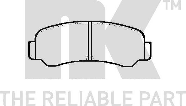 NK 224518 - Комплект спирачно феродо, дискови спирачки vvparts.bg