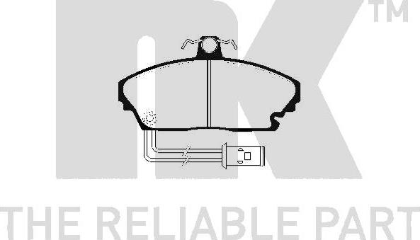 NK 224001 - Комплект спирачно феродо, дискови спирачки vvparts.bg