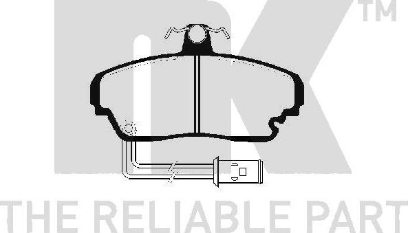 NK 224002 - Комплект спирачно феродо, дискови спирачки vvparts.bg