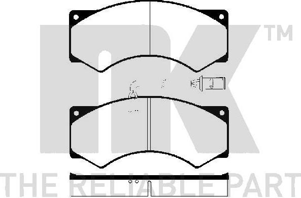 NK 224015 - Комплект спирачно феродо, дискови спирачки vvparts.bg