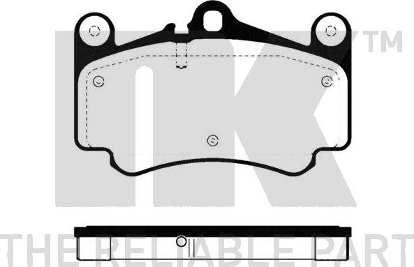 NK 225609 - Комплект спирачно феродо, дискови спирачки vvparts.bg