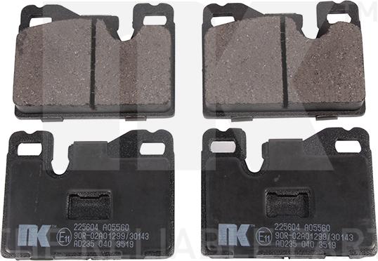 NK 225604 - Комплект спирачно феродо, дискови спирачки vvparts.bg