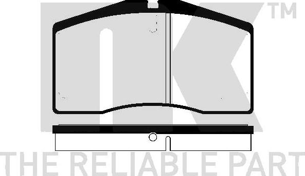 NK 225606 - Комплект спирачно феродо, дискови спирачки vvparts.bg