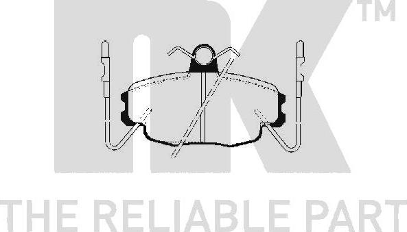 NK 223915 - Комплект спирачно феродо, дискови спирачки vvparts.bg