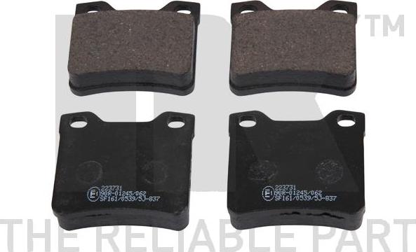 NK 223731 - Комплект спирачно феродо, дискови спирачки vvparts.bg