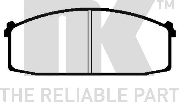 NK 222211 - Комплект спирачно феродо, дискови спирачки vvparts.bg