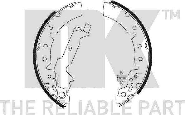 NK 2745654 - Комплект спирачна челюст vvparts.bg