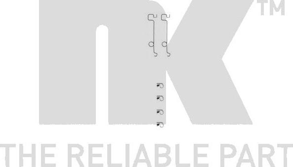 NK 7932994 - Комплект принадлежности, дискови накладки vvparts.bg
