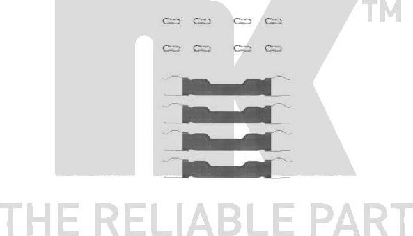 NK 7923909 - Комплект принадлежности, дискови накладки vvparts.bg