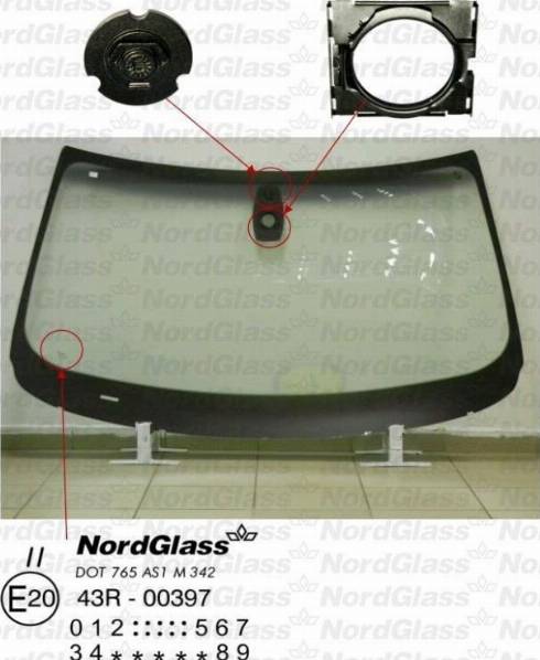 NordGlass 4044951 - Челно стъкло vvparts.bg