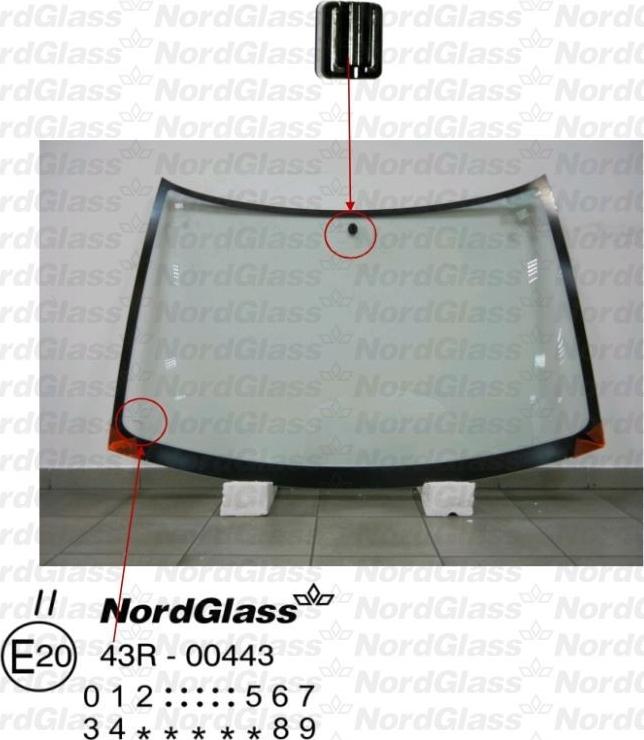 NordGlass 4044878 - Челно стъкло vvparts.bg