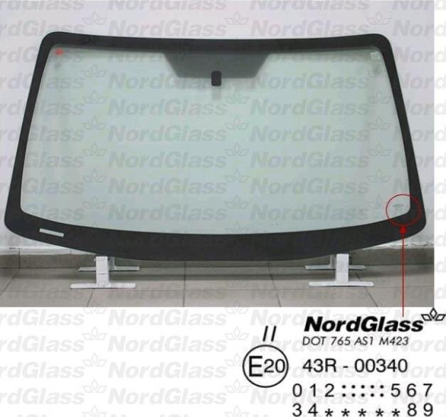 NordGlass 4045345 - Челно стъкло vvparts.bg