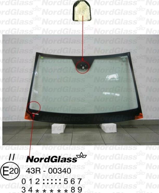 NordGlass 4043600 - Челно стъкло vvparts.bg