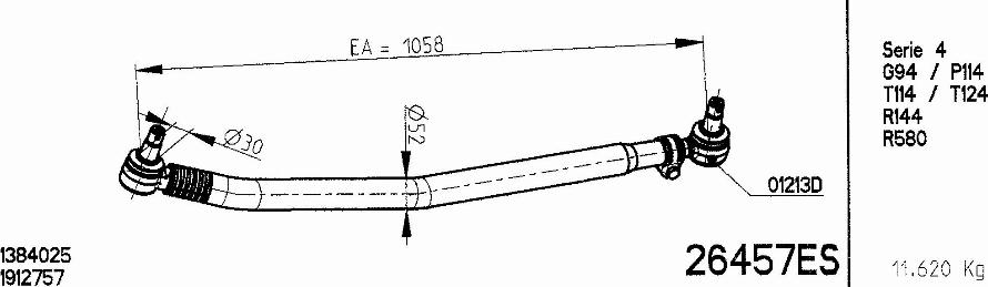 NOVOCAR 26457ES - Кормилна щанга vvparts.bg