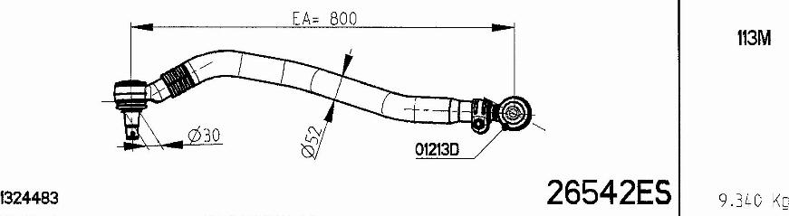 NOVOCAR 26542ES - Кормилна щанга vvparts.bg