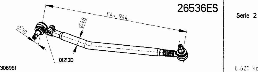 NOVOCAR 26536ES - Кормилна щанга vvparts.bg