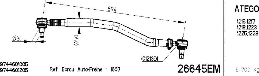 NOVOCAR 26645EM - Кормилна щанга vvparts.bg