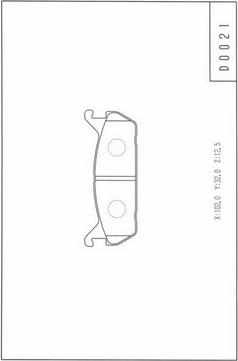 NPS D361U01 - Комплект спирачно феродо, дискови спирачки vvparts.bg