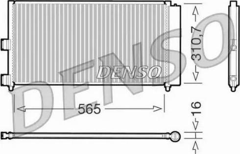 NPS DCN09070 - Кондензатор, климатизация vvparts.bg