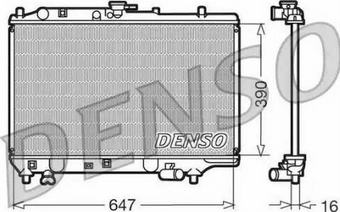 NPS DRM44006 - Радиатор, охлаждане на двигателя vvparts.bg