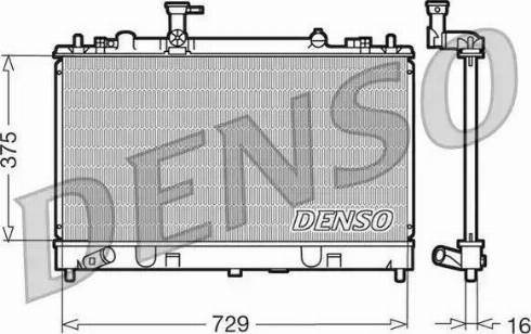 NPS DRM44011 - Радиатор, охлаждане на двигателя vvparts.bg