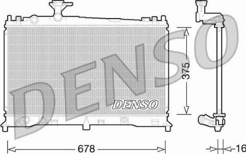 NPS DRM44027 - Радиатор, охлаждане на двигателя vvparts.bg