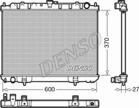 NPS DRM46039 - Радиатор, охлаждане на двигателя vvparts.bg