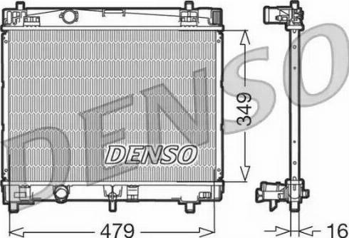 NPS DRM50003 - Радиатор, охлаждане на двигателя vvparts.bg