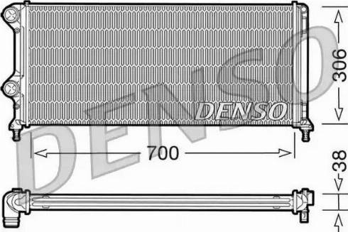 NPS DRM09060 - Радиатор, охлаждане на двигателя vvparts.bg