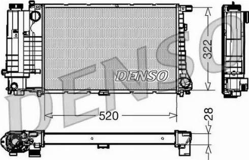 NPS DRM05045 - Радиатор, охлаждане на двигателя vvparts.bg