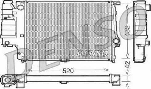 NPS DRM05064 - Радиатор, охлаждане на двигателя vvparts.bg