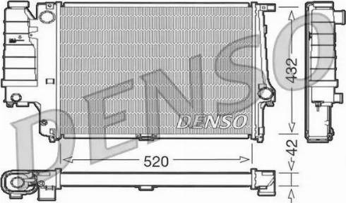 NPS DRM05064 - Радиатор, охлаждане на двигателя vvparts.bg