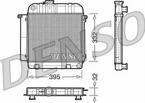 NPS DRM05010 - Радиатор, охлаждане на двигателя vvparts.bg