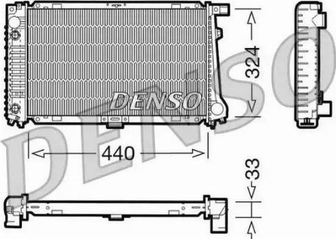 NPS DRM05033 - Радиатор, охлаждане на двигателя vvparts.bg